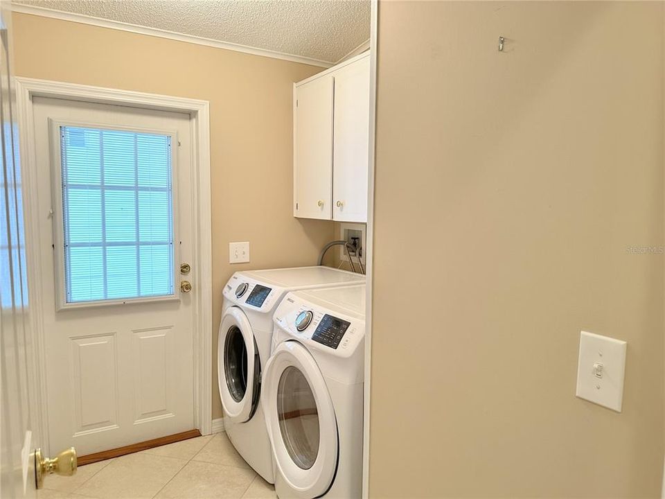 Laundry Room and back door entry