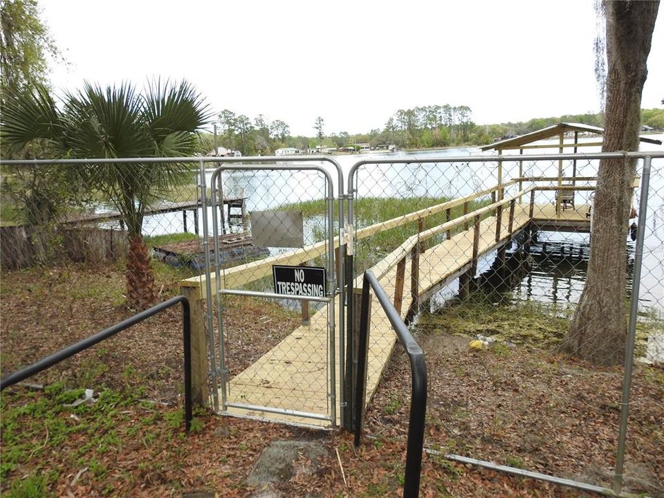 Security Gate Installed with Railing