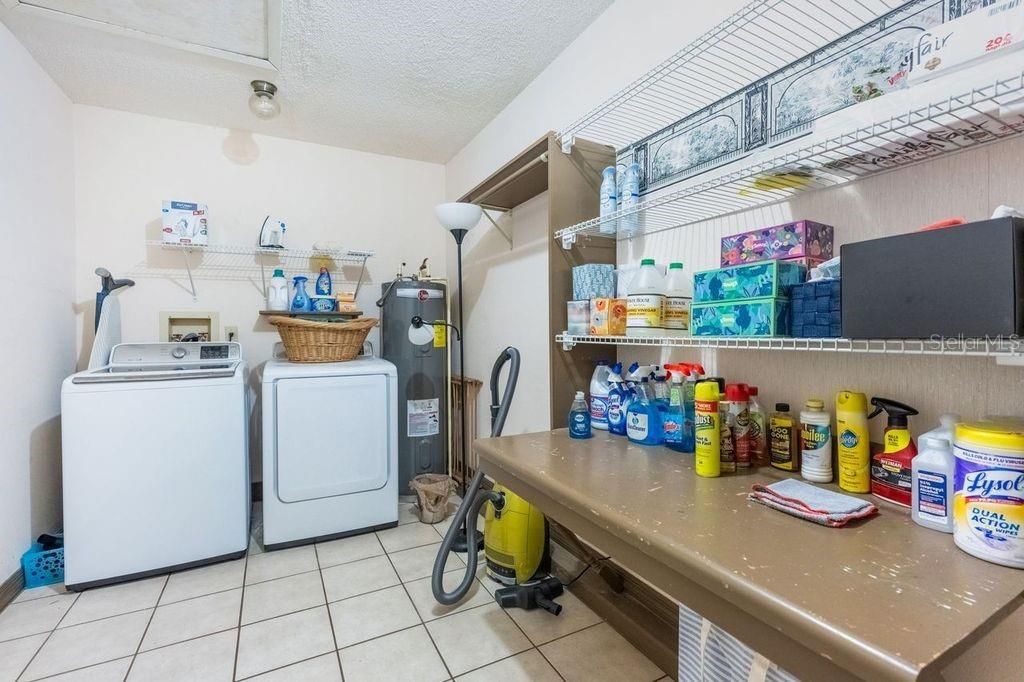 Air Conditioned Laundry Facilities, with plenty of space for your dream laundry room