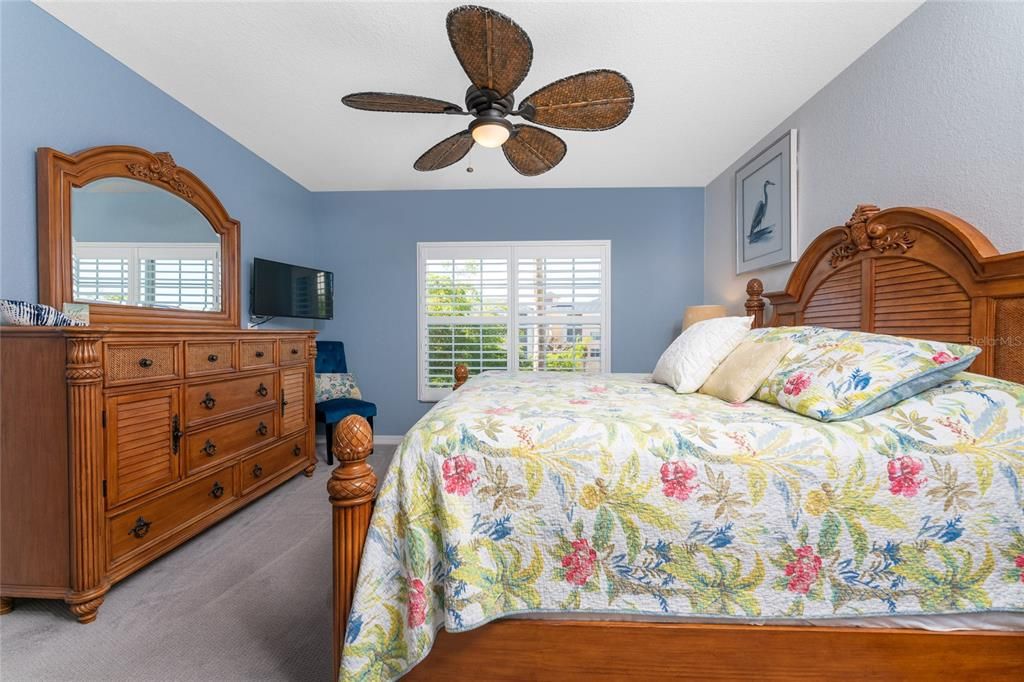 Ceiling fans in bedrooms