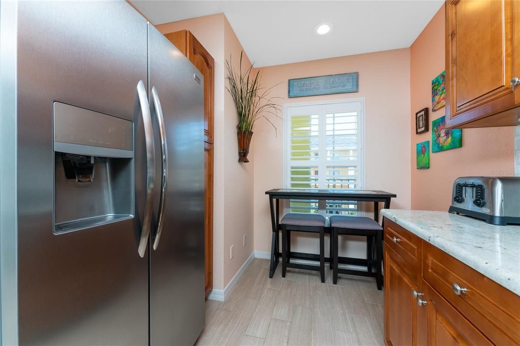 Table space in the kitchen!