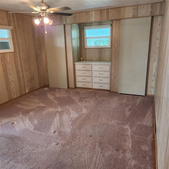 Bedroom with 2 closets
