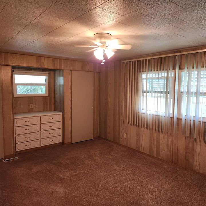 Bedroom with 2 closets