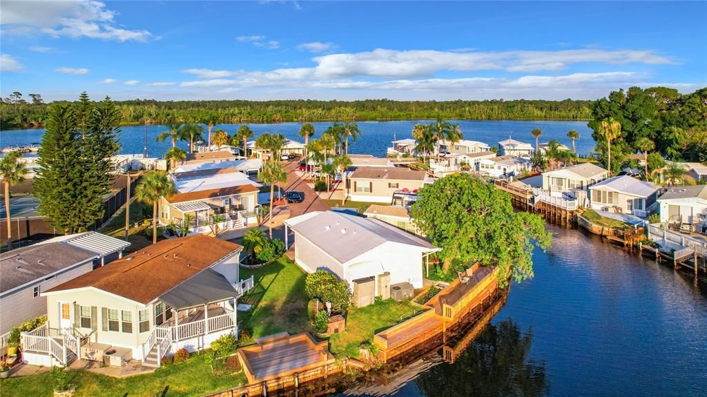 Newly built deck provides outdoor living space whilst taking in the sun and beauty of the location