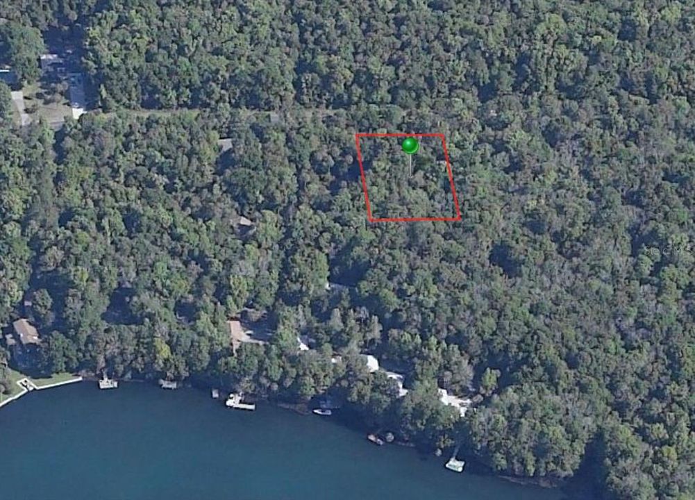 Ariel view of property between W. Halls River Rd. and Homosassa River.