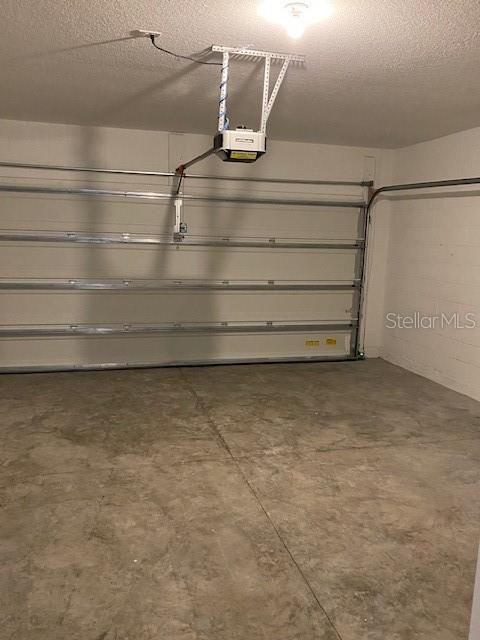 Two Car Garage with garage door opener