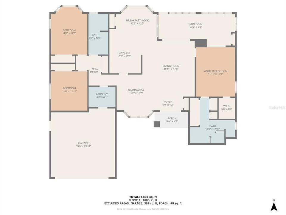 Active With Contract: $269,500 (3 beds, 2 baths, 1778 Square Feet)