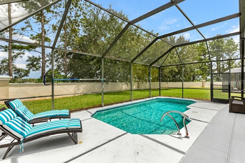 Pool with updated lounge chairs