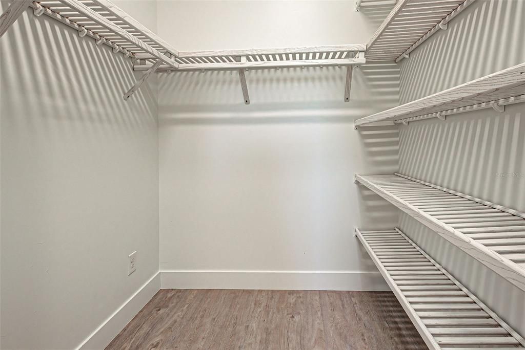 All Closets come with wood shelving