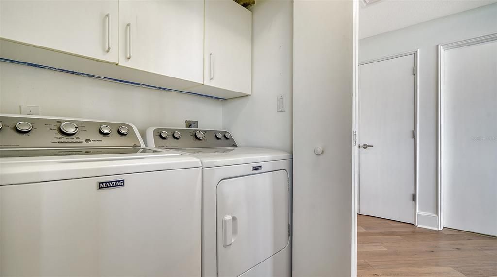 Laundry closet in Kitchen