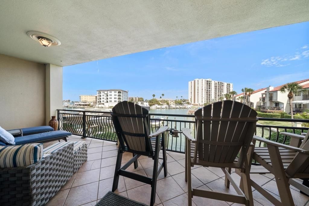 Wide balcony offers abundant area to relax, entertain and enjoy all that waterfront living offers!