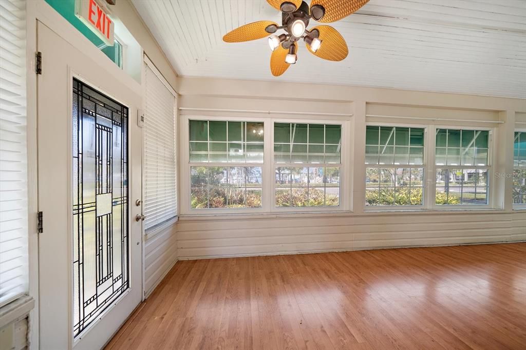 Lovely front room with views of the park and waterfront.