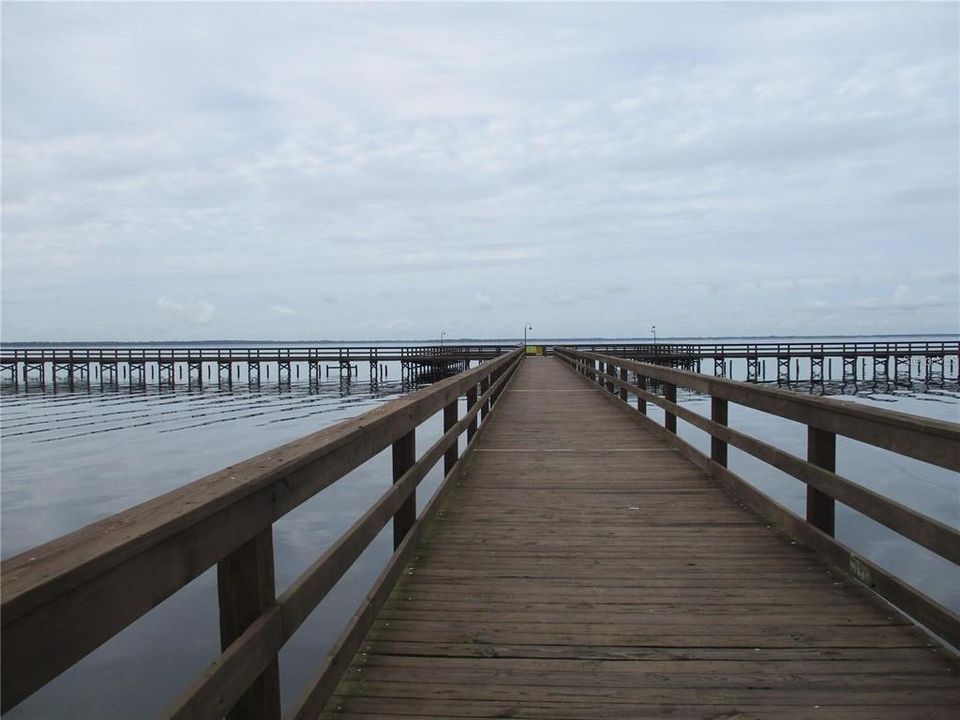 The pier at ILE. The longest freshwater pier in FL.