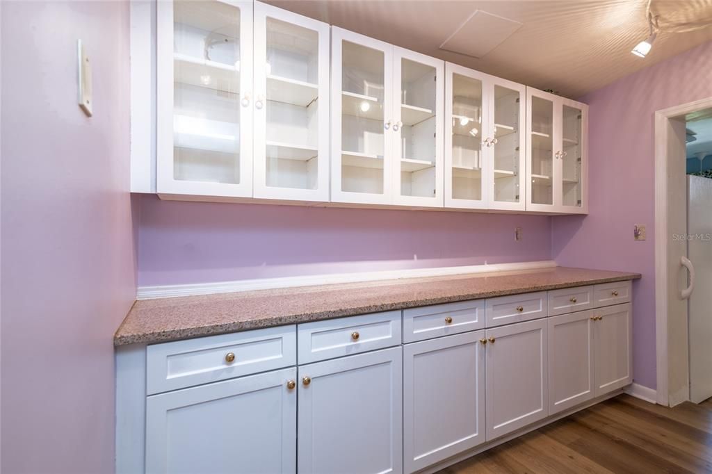 Butler Pantry with loads of storage!