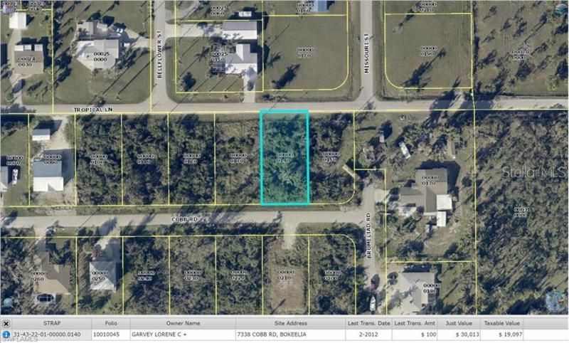 Recently Sold: $38,000 (0.26 acres)