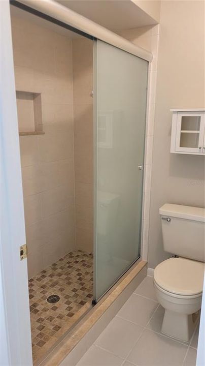 Master bathroom with walk-in shower