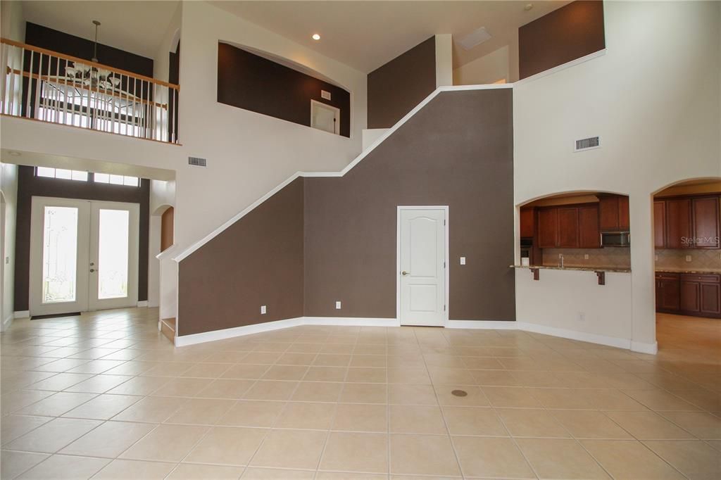 Family room and Staircase