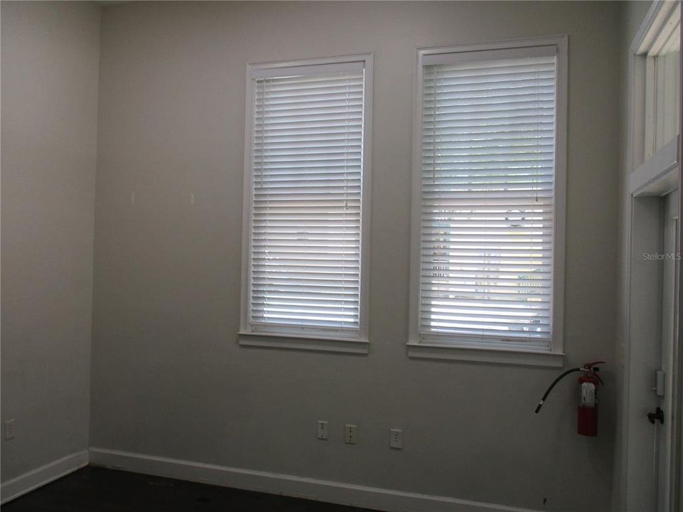 Windows in front office