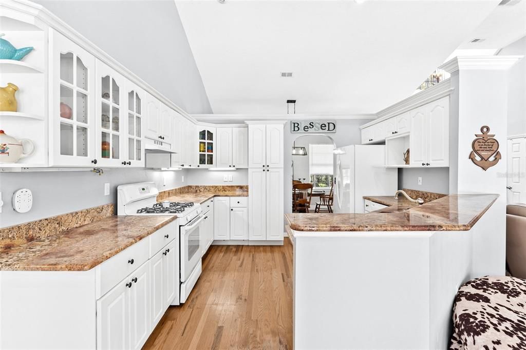 Kitchen with granite counter tops