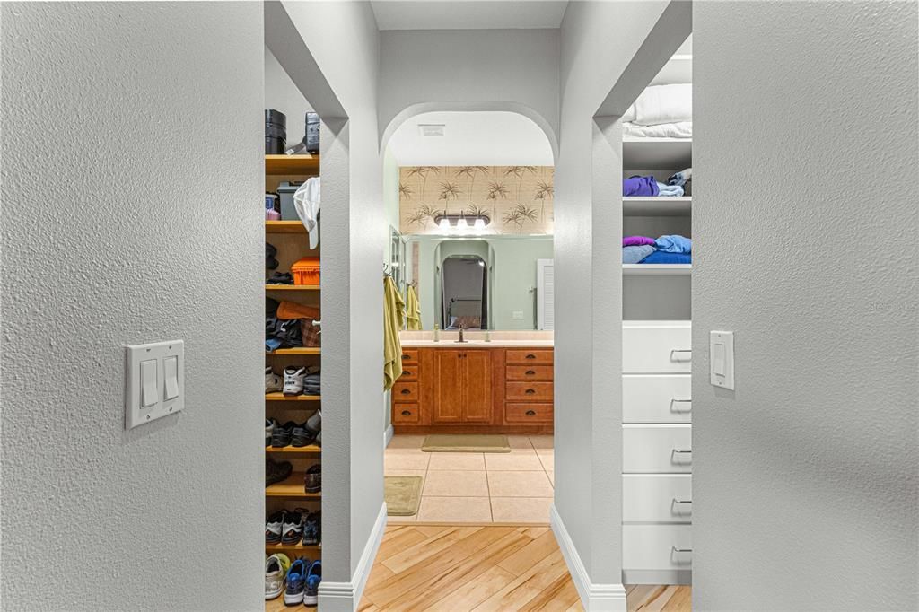 Double Closets with built ins