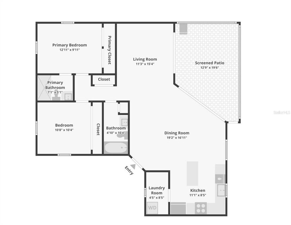 For Sale: $630,000 (2 beds, 2 baths, 1154 Square Feet)