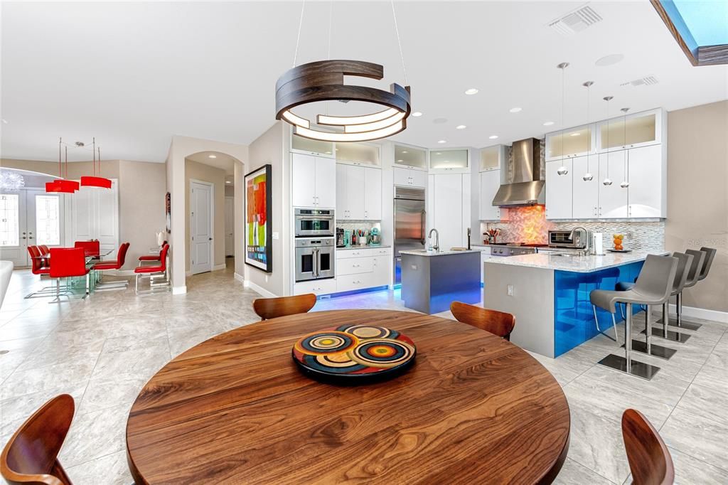 Breakfast Nook View Into Kitchen