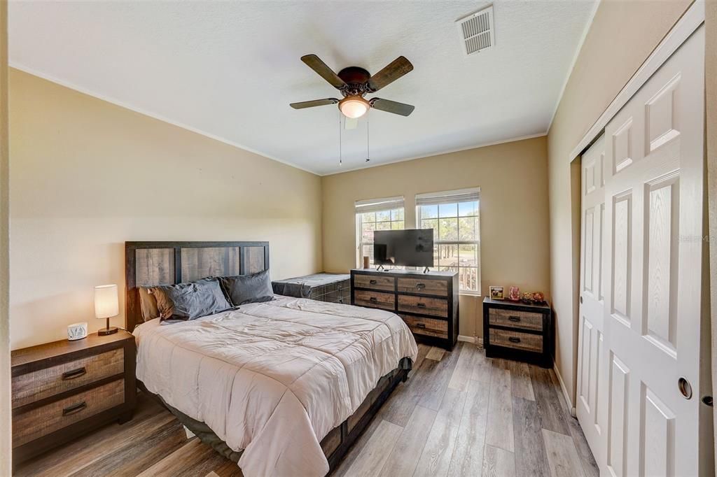 Bedroom 2, Sliding Door Closet