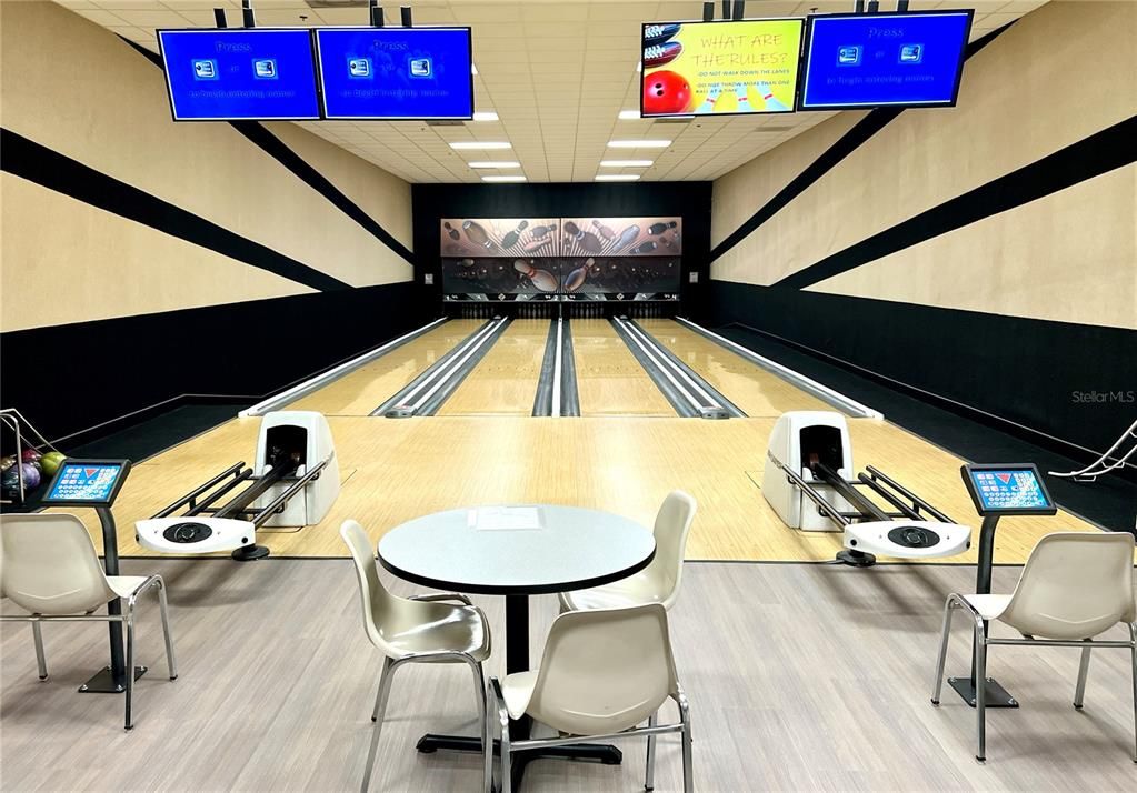 Clubhouse bowling alley