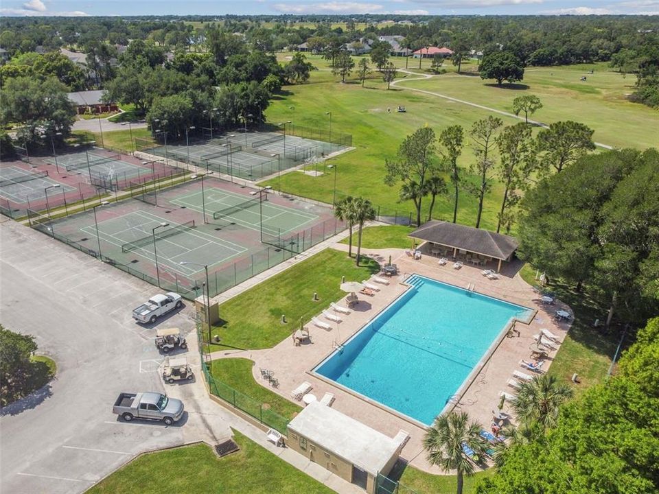 Community pool and tennis courts