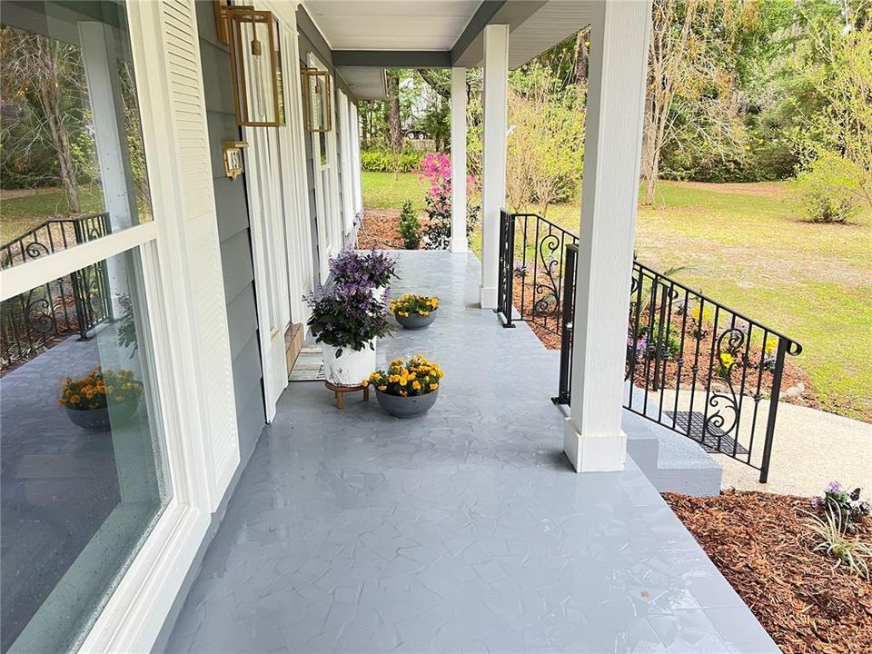 Welcoming front porch