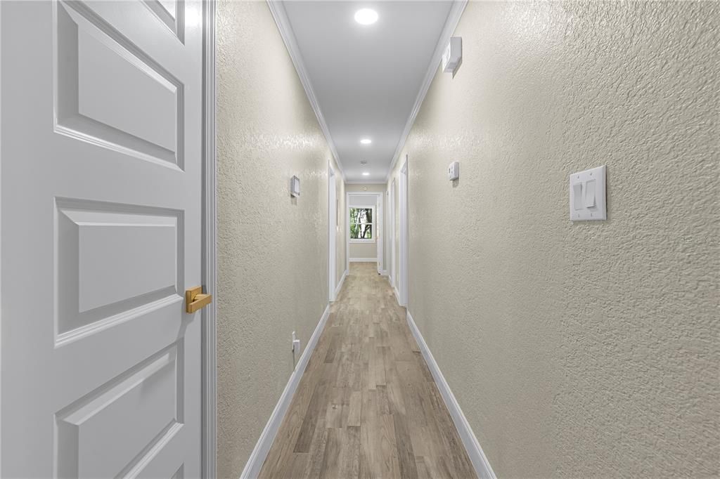 Hallway with smart home/ alarm system