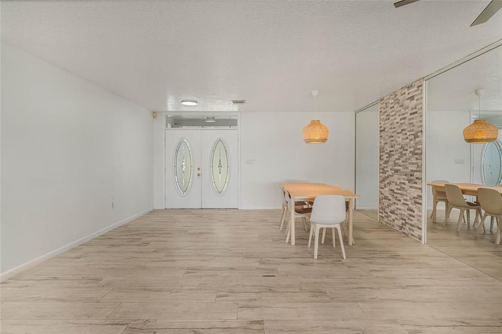 View of foyer and front door