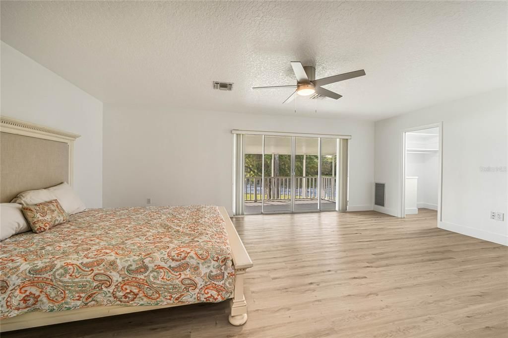 Master bedroom with private balcony