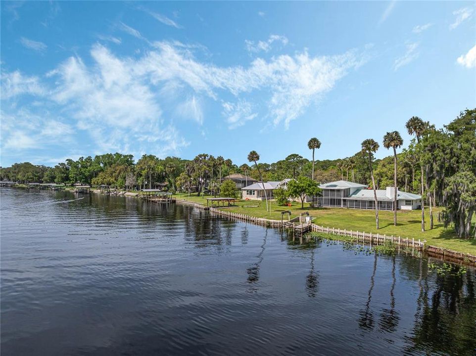 View of home from St. Johns coming from Lake Beresford