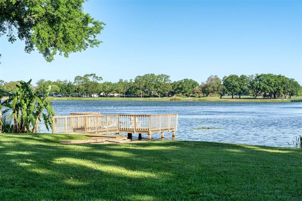 Enjoy boating and fishing on Spring Lake!