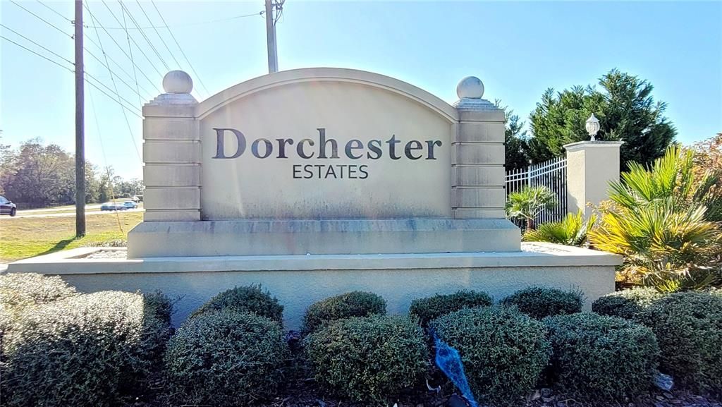 Dorchester Estates back entrance