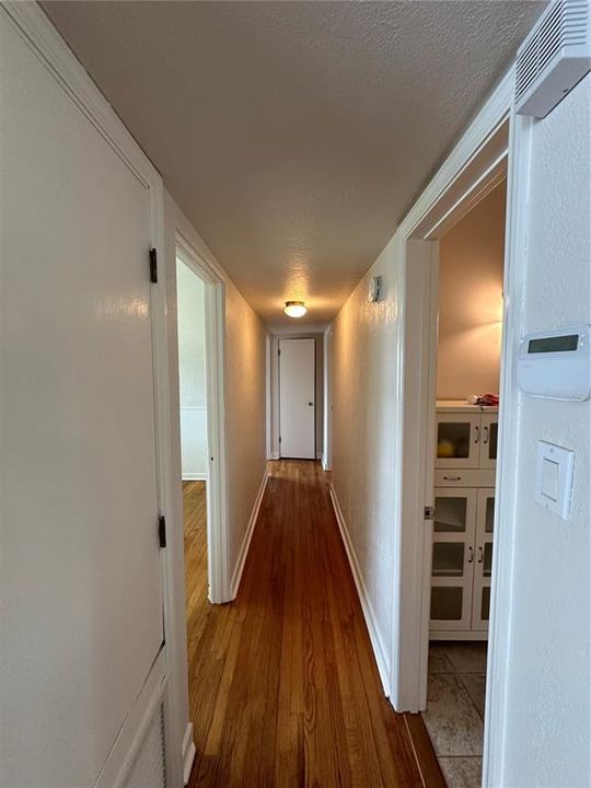 Hallway leading to 3 Bedrooms and 2 Bathrooms