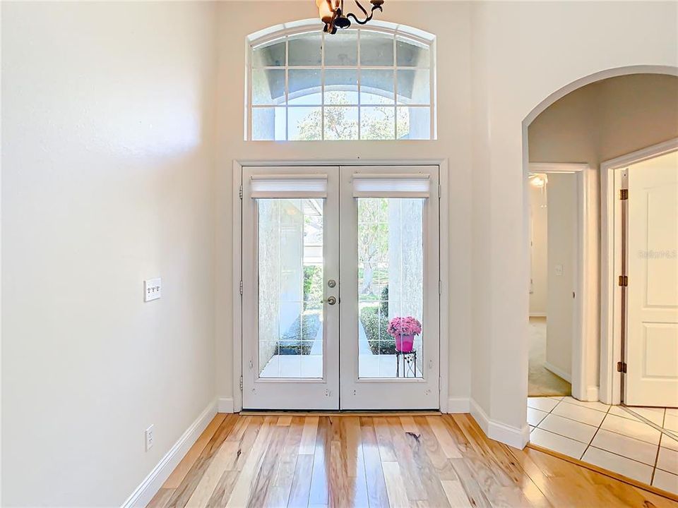 Double Entry Glass Doors welcome you