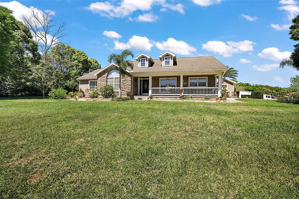 Sitting on a nice, large, corner homesite