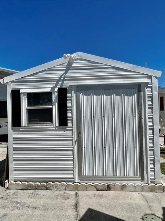 Shed for extra storage!