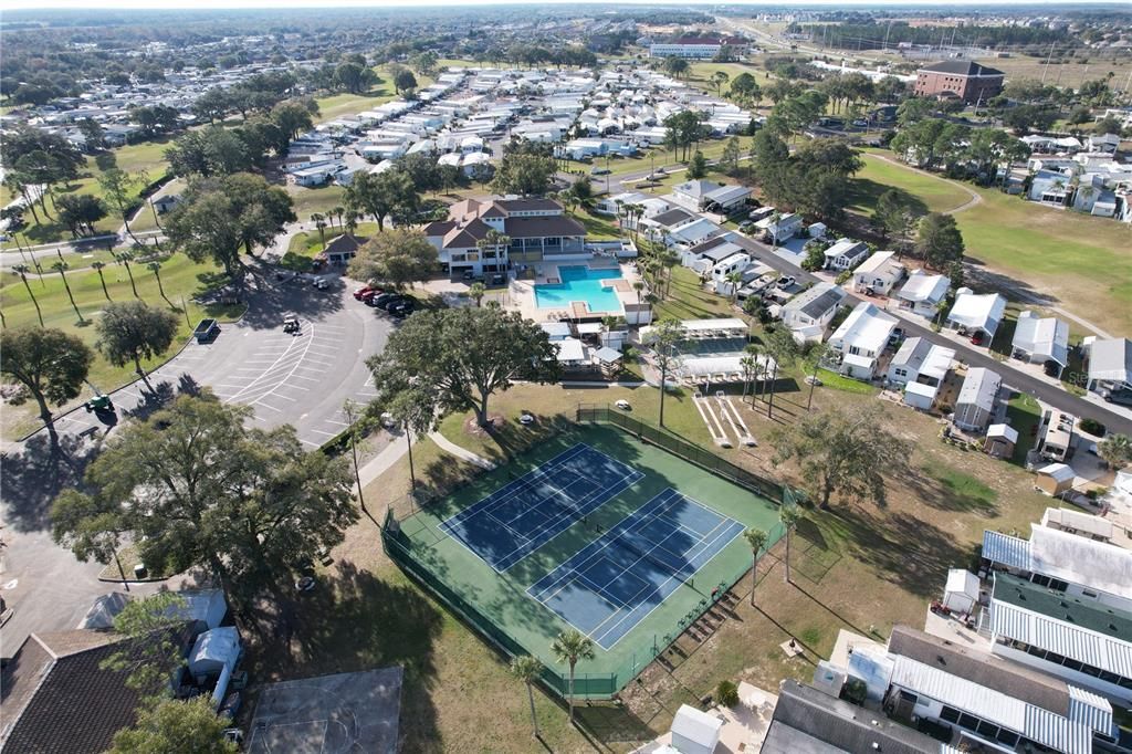 Main Clubhouse, Pool Pickleball Courts