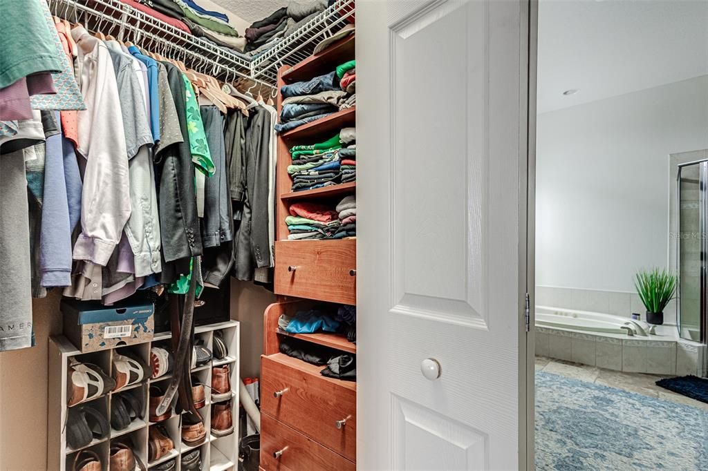 His/Hers walk in closets