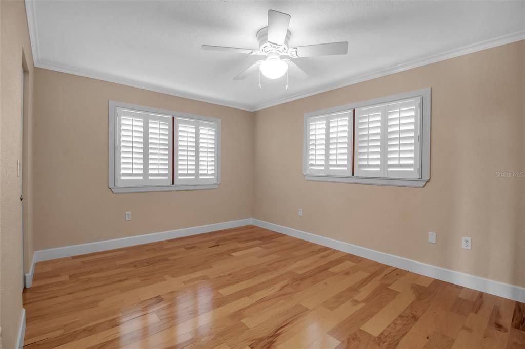 Guest Bedroom with Plantation Shutters