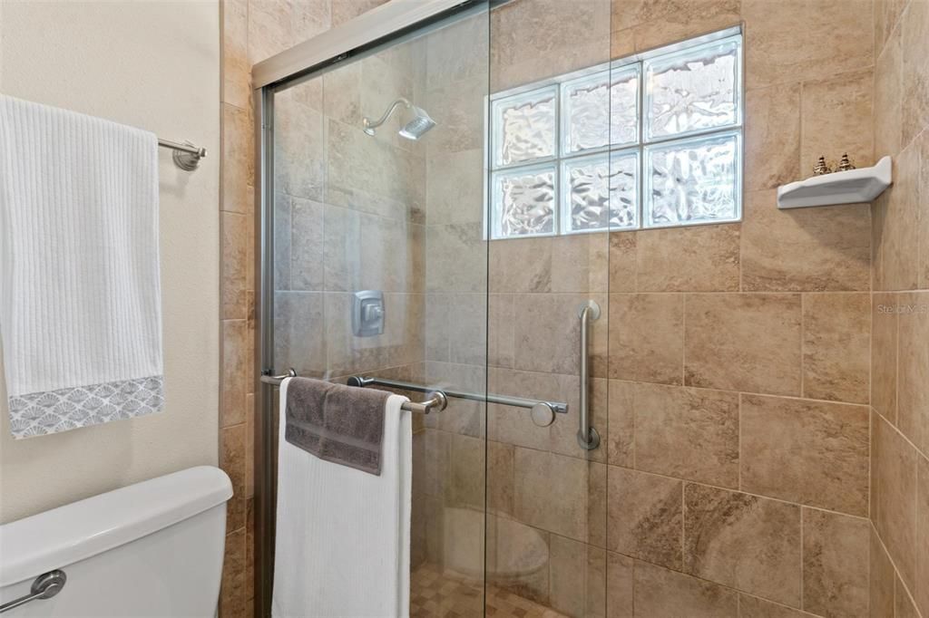Walk-in Shower and Water Closet