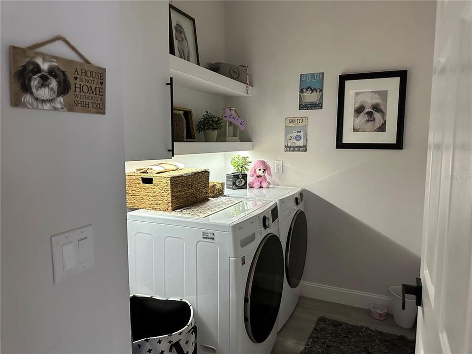 Laundry with Accent Lighting