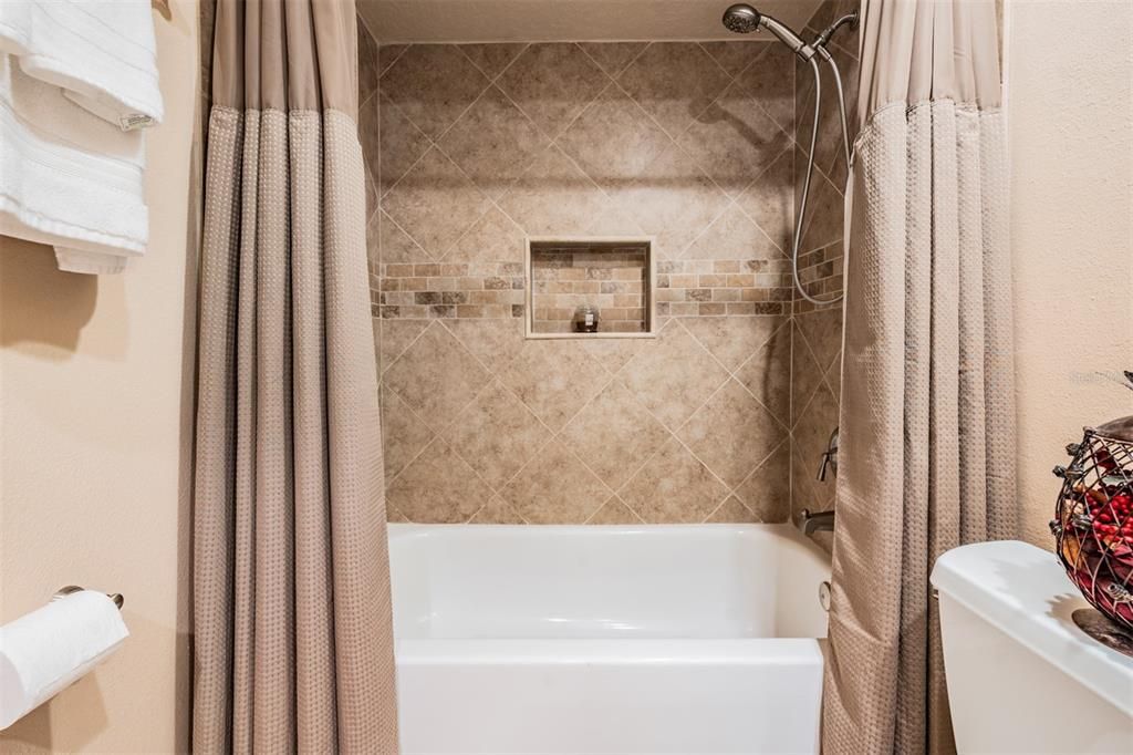 Guest Bath Fully tiled Shower