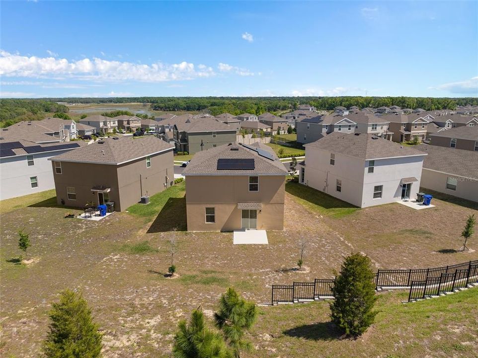 DRONE REAR OF HOUSE VIEW