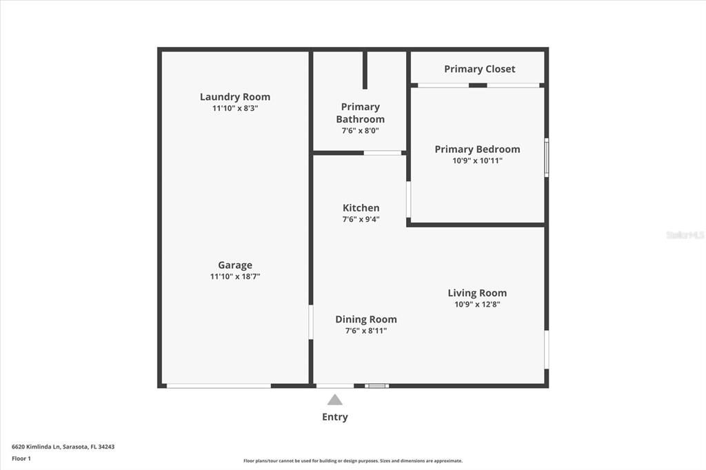 Recently Sold: $197,000 (1 beds, 1 baths, 588 Square Feet)
