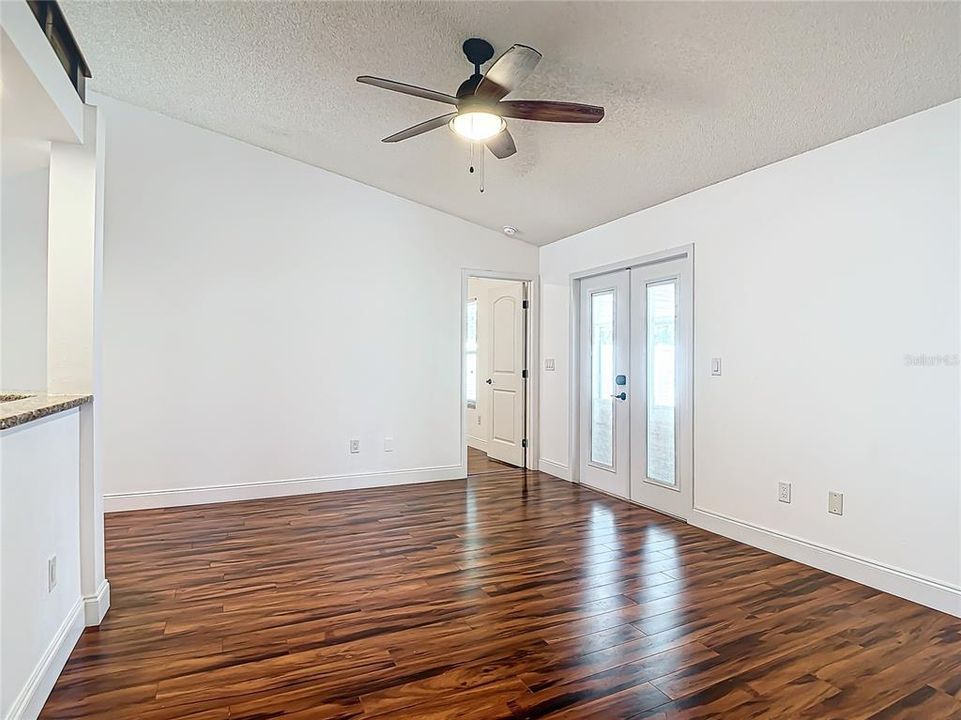 Family Room - French Doors to outdoor living space