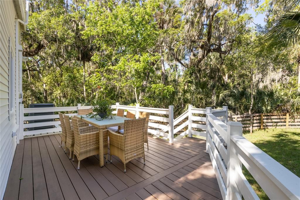 Back deck off of kitchen